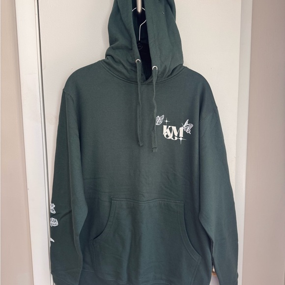 Kacey Musgraves Sweaters - Kacey Musgraves Golden Hour Tour Merch Green Hoodie Butterfly Lyric Size S